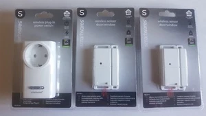 Funk Abluftsteuerung 2 x Fensterkontakt bis 3600 Watt Dunstabzug Ofen Kamin Herd - Bild 1 von 3