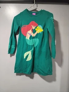 Spotted Zebra Disney Jade Green Ariel Mermaid Girls Sweater Dress Size M(8) - Picture 1 of 5