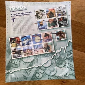 Scott 3191 Celebrate the Century 1990s US 2000 $.33 mint sheet 15 Stamps - Picture 1 of 2