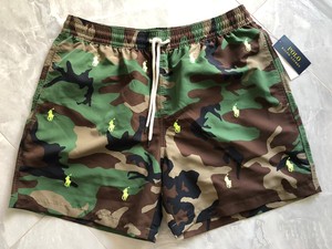 polo camo swim trunks