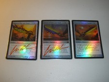 MTG Magic Signed Altered Foil Sword of War and Peace, Feast & Famine Body & Mind