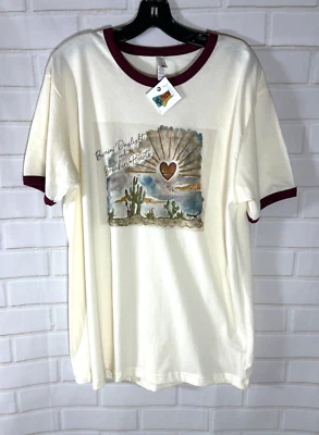 Women's Burnin' Daylight Breaking Hearts Tee Shirt Country New/Tags $32 Large - Image 1 of 4