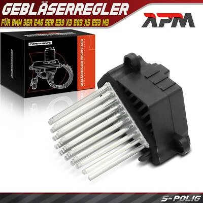 Regolatore Ventola Resistenza Clima per BMW Serie 3 E46 Serie 5 E39 X3 X5 - Immagine 1 di 4