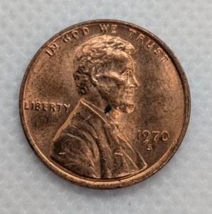 1970 S Lincoln Memorial Cent Sehr schön Prägefehler Schwebedach schwacher FG Penny - Bild 1 von 7