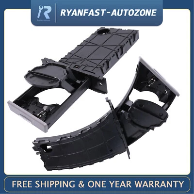 2 件灰色前杯架适用于宝马 3 系列 328i M3 323 335i 330 E90 E91 E92 E93 — 第 1/4 张图片