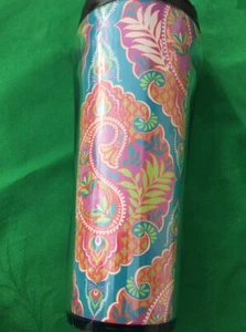 Vera Bradley Reisebecher Paisley im Paradies 16 Unzen Thermo BPA-freie Geschenkbox Brandneu - Bild 1 von 6
