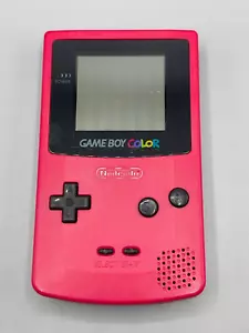 Nintendo GameBoy Color GBC Berry Red Pink Handheld System Console CGB-001 Tested - Picture 1 of 3