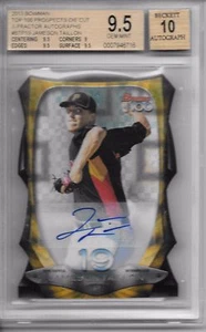 2013 Bowman Chrome JAMESON TAILLON TOP 100 XFRACTOR AUTO /24 BGS 9.5 GEM MINT! - Picture 1 of 1