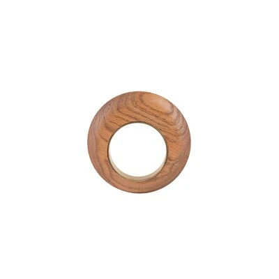 450$ GIORGIO ARMANI Couture Jewels Wood + Gold Metal Round Bracelet Woman  (2) - Image 1 of 2