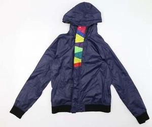 George Womens Blue Windbreaker Coat Size 4 - Picture 1 of 12