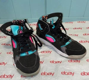 (2014) Nike Flight Huarache (GS) Black/Pink Pow-Light Retro #705281-003 Size 5Y - Picture 1 of 7
