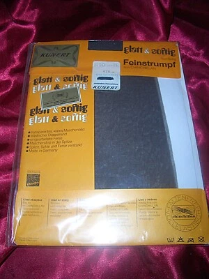 Echte Vintage Nylonstrümpfe Kunert Nylons Gr. 10,5-11 graphit Chinchillan Perlon - Bild 1 von 2