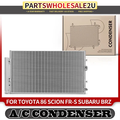 Condensador AC com secador com suporte para Toyota 86 Scion FR-S Subaru BRZ H4 2.0L - Imagem 1 de 4
