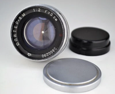 SERVICED! FIRST ISSUE USSR JUPITER-8M LENS f2/50, CONTAX RF MOUNT, S/N 5800290 - Image 1 of 4