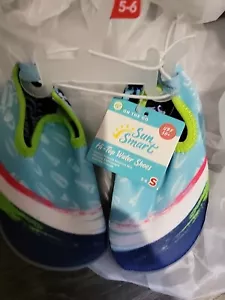 Scarpe da barca da acqua Sun Smart da ragazzo taglia piccola 5/6 Aqua Leisure alte nuove - Foto 1 di 5