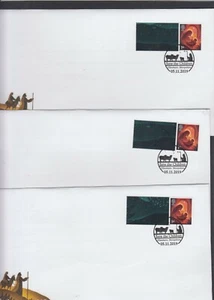 GB 2019 Christmas Generic Sheet stamp + tab FDC choice tabs Ellesmere specia pmk - Picture 1 of 4