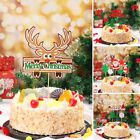Flags Cupcake Decor Dessert Decorations Christmas Santa Claus Cake Toppers