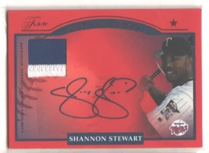 Shannon Stewart 2005 Flair Cuts & Glory 2 Color Dual Patch/Auto Twins 12/50 Red - Picture 1 of 2