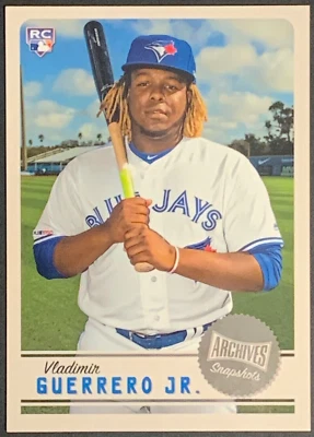 Vladimir Guerrero Jr. RC 2019 Topps Archives Snapshots #AS-VG Rookie BLUE JAYS - Image 1 of 2