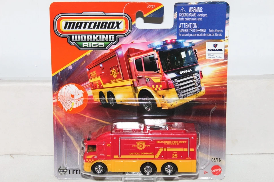 MATCHBOX Working Rigs Scania Tactical Command Center Fire Department - Image 1 of 1
