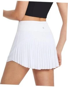 Women's Pleated Tennis Skirt Golf Skorts for Woman Medium Flat Front A-white - Picture 1 of 7