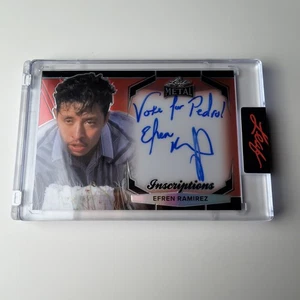 Autografo Efren Ramirez scritta "Vota per Pedro" Napoleone dinamite /150 foglia - Foto 1 di 3