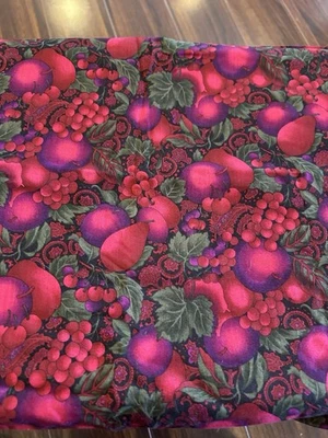 Canterbury Manor Hoffman Int. Tela acolchada ciruelas uvas otoño mezcla 4 yardas Foto 1 de 4