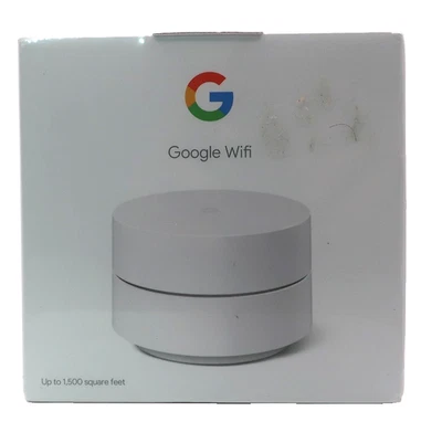 Google WiFi Point AC1200 Router GA02430-US GJ2CQ Mesh Wi-Fi Router 1500 SQFT NEW - Image 1 of 4