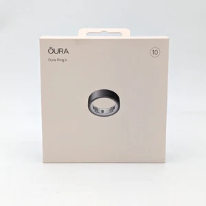 Oura Ring 4 Stealth Size 10 Smart Ring Sleep Tracking Wearable - Fitness Tracker - Picture 1 of 4