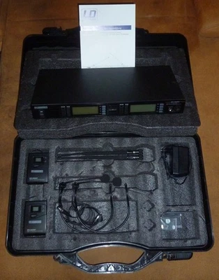 " LD Systems " WS 1000 Set mit WS 1000R2 Empfänger  2x Headset Mikrofon + Sender - Bild 1 von 4