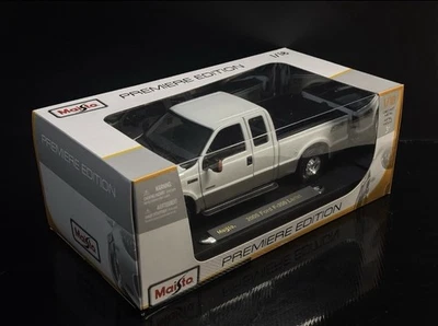 2004 FORD F-350 F350 FX4 White Pick Up Truck 1/18 Maisto Kodeblake Exclusive ! - Image 1 of 4
