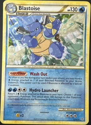 Blastoise HS Unleashed 13/95 Rare Pokemon Card 2010 LP - Image 1 of 2