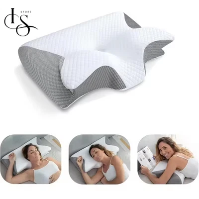 Cuscino Cervicale Ortopedico Memory Foam Guanciale Ergonomico Sanitario - Immagine 1 di 4