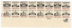 Scott #1782a (1779-82) Architecture Plate Block Of 16 Stamps - MNH P#39039 LL - Picture 1 of 1