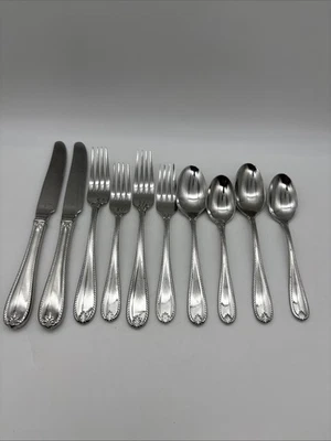 Lenox Tudor Bead 18/10 Stainless 5 Piece Place Setting, 2 Sets, 10 Pieces Total - Image 1 of 4