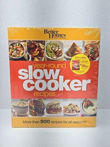 Better Homes and Gardens Year-Round Slow Cooker Recipes Ringbound 500 Recip- NEW - Picture 1 of 8