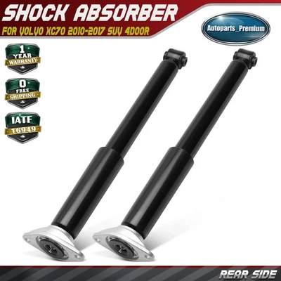 2x Rear Suspension Shock Absorber Assembly w/ Top Mount for Volvo XC70 2010-2017 - Image 1 of 4