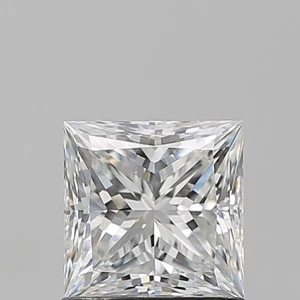 Princess Cut 1.09 CT Cert. AGI Natural Mined Diamond Loose F color VVS2 clarity - Picture 1 of 2