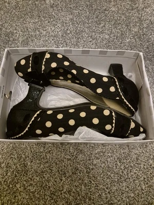 Ruby Shoo Kitten Heels polka dot BOXED - Image 1 of 4