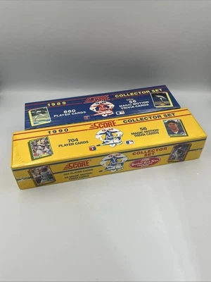 1989 & 1990 Score Baseball Card Complete Factory Sealed Sets 660 & 704 Cards - Image 1 of 4