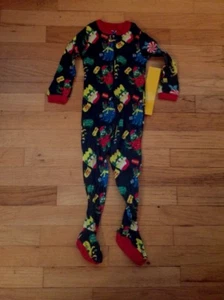 Nuevo con etiquetas THE CHILDRENS PLACE bebé/niño pequeño pijama NAVIDAD MONSTRUOS 18-24 3T - Imagen 1 de 1