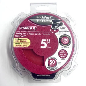 Diablo DCD050120P50G 5in 120-Grit No-Hole Sanding Discs (50-pack) - Picture 1 of 1