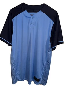Augusta Sportswear Blue Tone Short Sleeve Size Large 100% Polyester - Picture 1 of 12