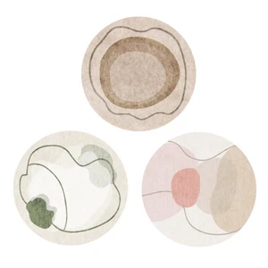Crystal Velvet Carpet Household Round Absorbent And Dirt-resistant Foot Pads! - Picture 1 of 24