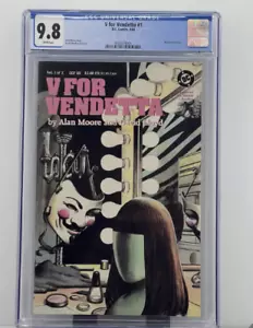 V for Vendetta #1 CGC 9.8 Comic Book DC Comics Alan Moore 1988 Wraparound Cover - Picture 1 of 2