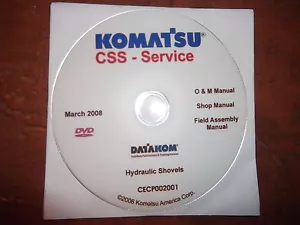 KOMATSU LARGE SHOVEL EXCAVATOR SERVICE SHOP REPAIR MANUAL CD - Picture 1 of 2