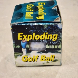 (1) Exploding Trick Golf Ball 19th Hole Golf. Looks & Feels Real! NIB - Picture 1 of 5