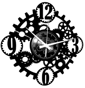 Reloj de pared de vinilo - Steampunk Mechanic Gears decoración casa regalo - Imagen 1 de 4