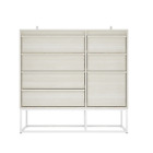 Double Dresser Chest Of 7 Drawer Sideboard Cabinet Organizer Freestanding Wooden