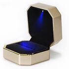Luxury Ring Box With Led Light Wedding Ring Case Jewelry Gift For Engagement